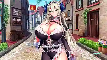 Gakuen with a catch: Naughty maid goes wild in a wild Oppai Maid party!